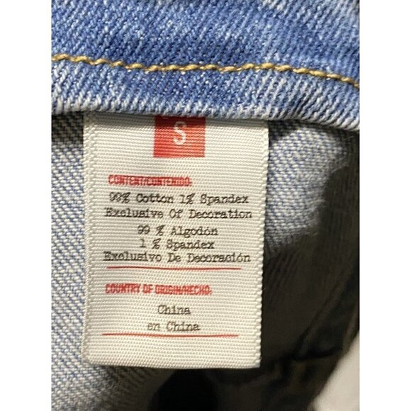 Womens romper small blue RAINBOW Light Wash Denim NWT - Picture 6 of 11